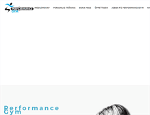 Tablet Screenshot of performancegym.se