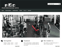 Tablet Screenshot of performancegym.dk